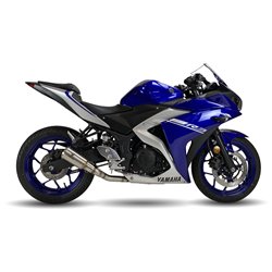 IXRace Uitlaatsysteem MK2 Series | Zilver | Yamaha YZF-R3/R25