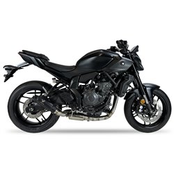 IXRace Uitlaatsysteem MK2 Series | Zwart | Yamaha 700 MT-07