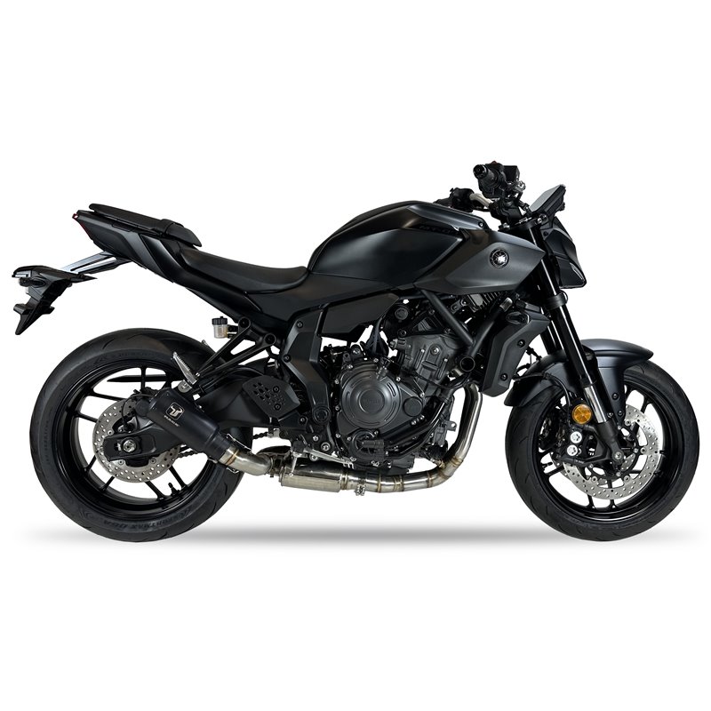 IXRace Uitlaatsysteem MK2 Series | Zwart | Yamaha 700 MT-07