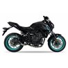 IXRace Uitlaatsysteem MK2 | Zwart | Yamaha 700 MT-07