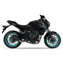 IXRace Uitlaatsysteem MK2 | Zwart | Yamaha 700 MT-07