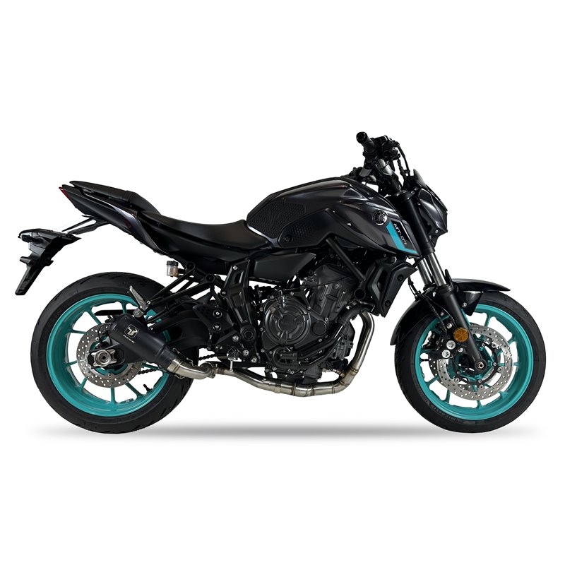 IXRace Uitlaatsysteem MK2 | Zwart | Yamaha 700 MT-07