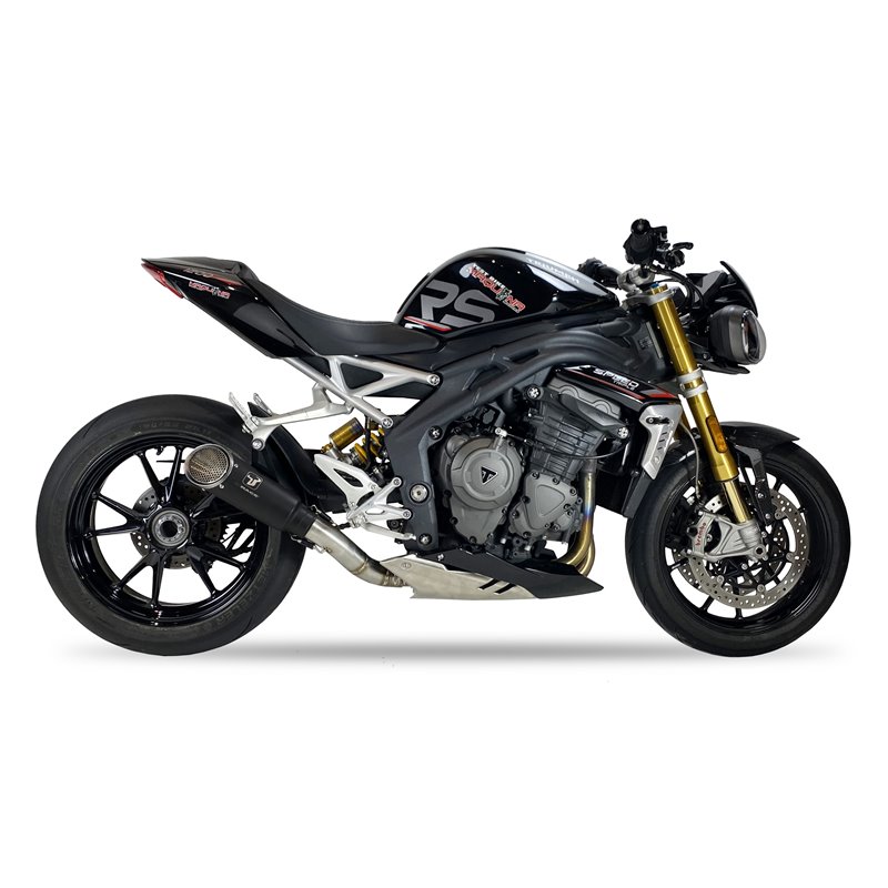 IXRace Uitlaat MK1 Series | Zwart | Triumph 1200 SpeedTriple