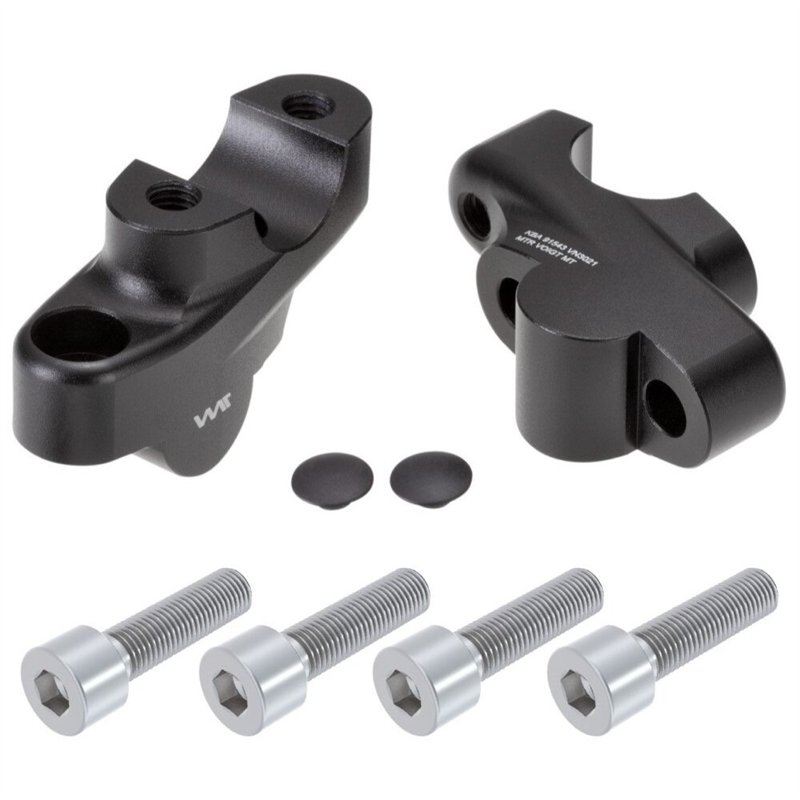 Voigt MT Stuurverhogers VN3021 | 30mm/Offset 21mm zilver | Honda CB500