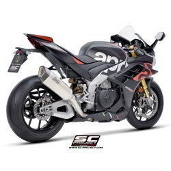 SC-Project Exhaust SC1-R 300mm | Silver | Aprilia RSV4