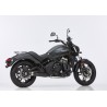 Falcon Uitlatensysteem 2-1 (met kat) Double Groove zwart | Kawasaki Vulcan S