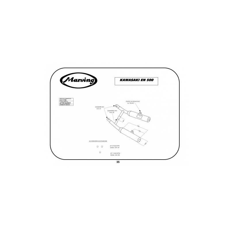 Marving | Dempers | Cylindrical 110mm | Chroom