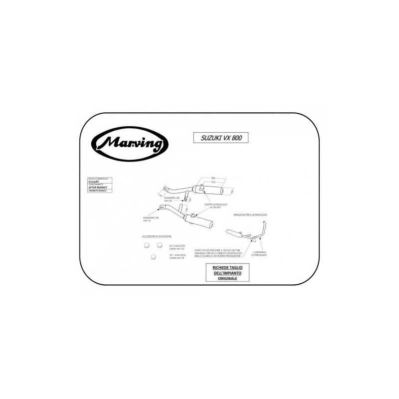 Marving | Dempers | Cylindrical 110mm | Chroom