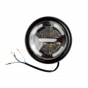 Koplamp LED Zwart ø160mm (E2)