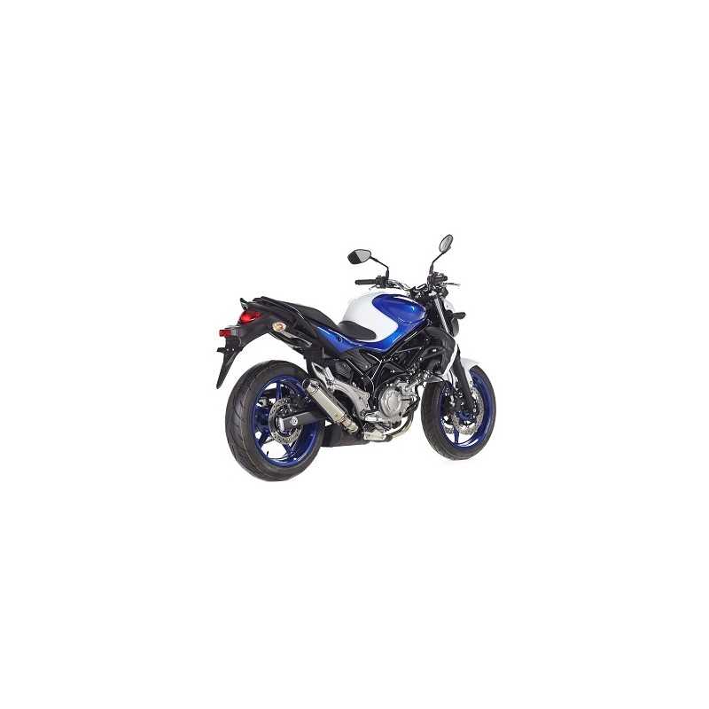 BOS uitlaatdemper Midget RVS gepolijst Suzuki SFV650 Gladius