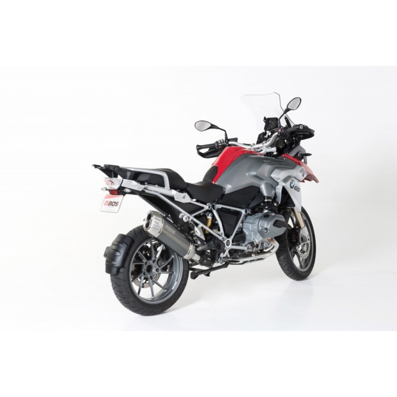 BOS uitlaatdemper Desert Fox RVS BMW R1200GS