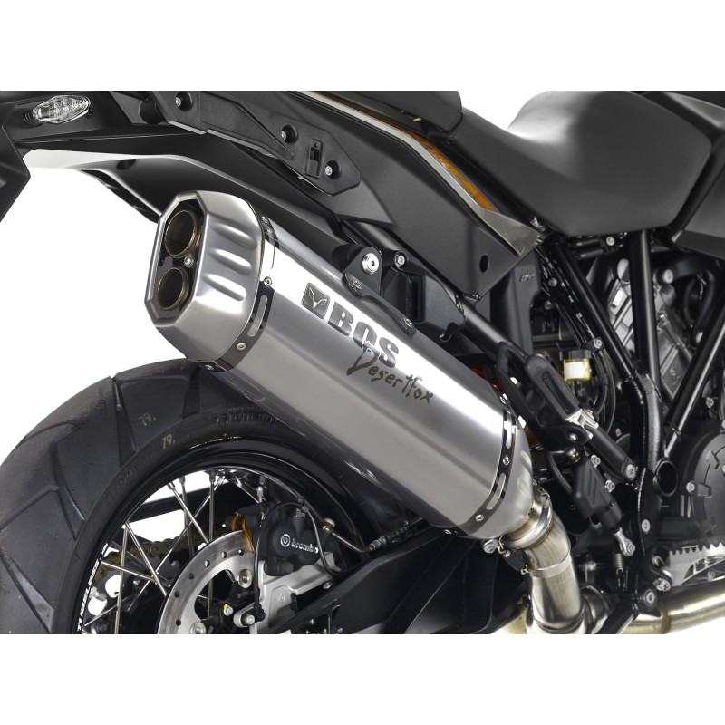 BOS uitlaatdemper Desert Fox RVS KTM1050/1190/1290 Adventure