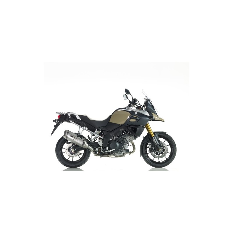 BOS uitlaatdemper Desert Fox RVS Suzuki DL1000