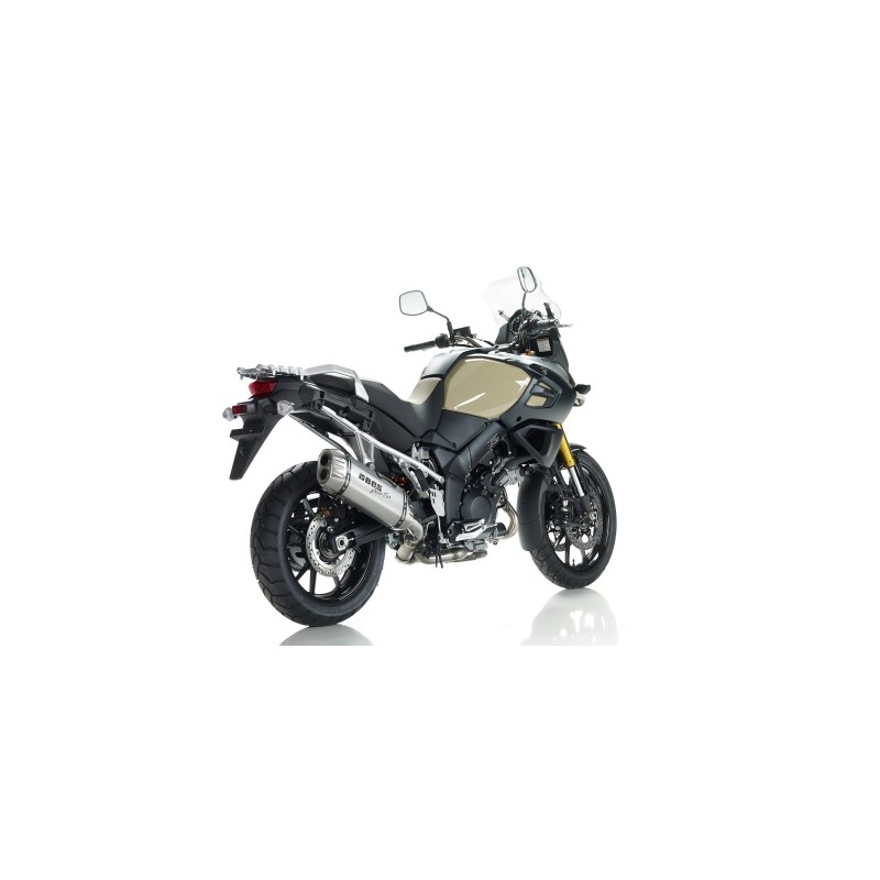 BOS uitlaatdemper Desert Fox RVS Suzuki DL1000