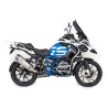 BOS uitlaatdemper Desert Fox RVS BMW R1200GS