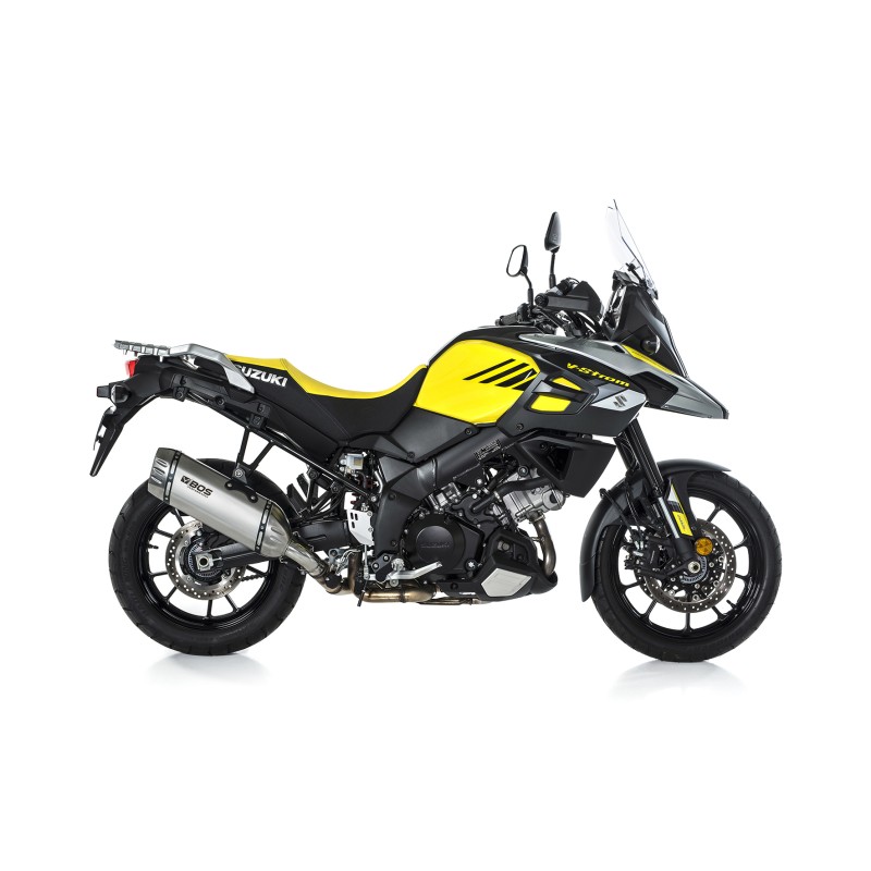 BOS uitlaatdemper Desert Fox RVS Suzuki DL1000