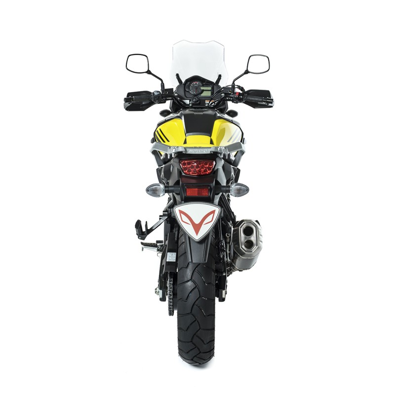 BOS uitlaatdemper Desert Fox RVS Suzuki DL1000
