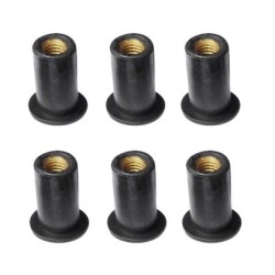 Rubberen moeren M5 (6 stuks)