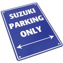 Bike It Aluminium Parking Sign - Suzuki Parking Only