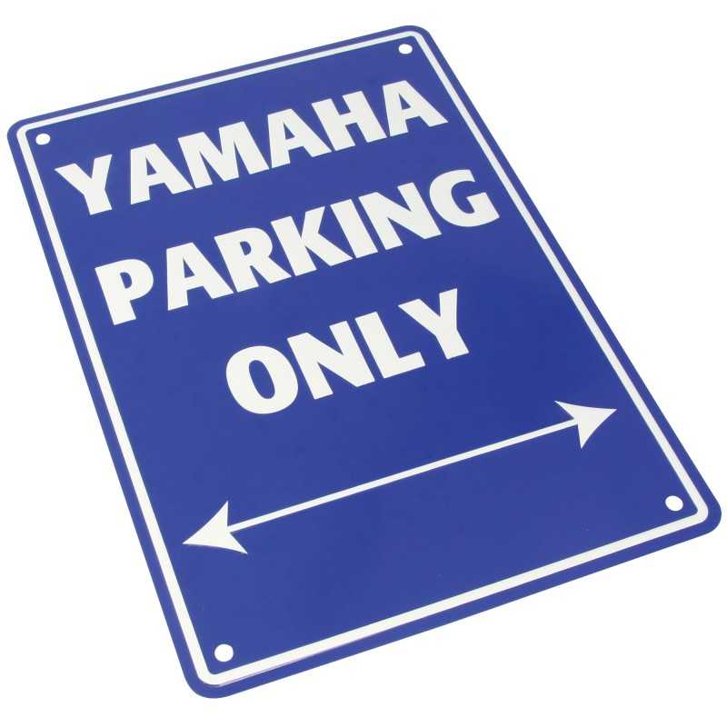 Bike It Aluminium Parking Sign - Yamaha Parking Only