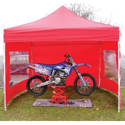 Bike It Quick-Up Awning 3m x 3m With 4 Side Walls - Red