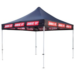 Bike It Easy-Up Canopy 3m x 3m With Steel Frame And Carry Bag - Black