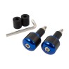 Bike It Blue 18mm Bar Ends With Carbon Fibre Insert