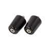 Bike It Alloy Kawasaki Flush Type Black Bar End Weights