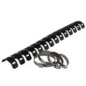 Exhaust Protector Shield 61cm Black / 4 Clamps