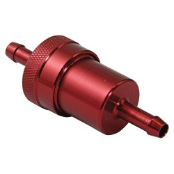 Original Anodised Red 6mm Fuel Filter