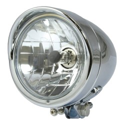 Universal Bullet Chrome Headlight 4�" H4