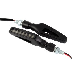 Bike It Sequential LED Pulsar Indicators With Black Body