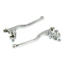 Bike It Lever Assembly Universal Long Chrome (With Mirror Boss) Pair