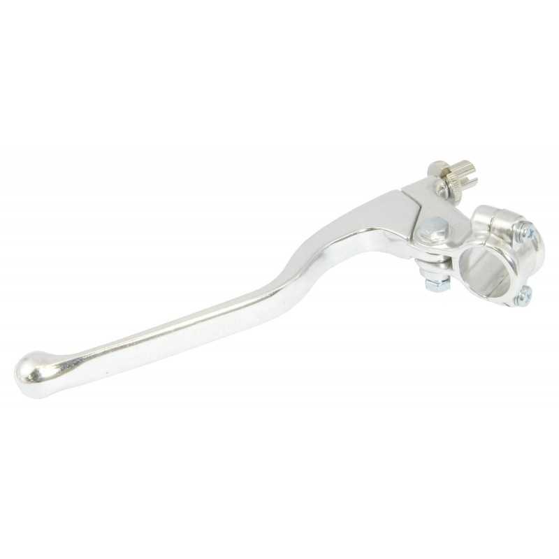 Bike It Lever Assembly Universal Clutch Lever Long Chrome (Without Mirror Boss)