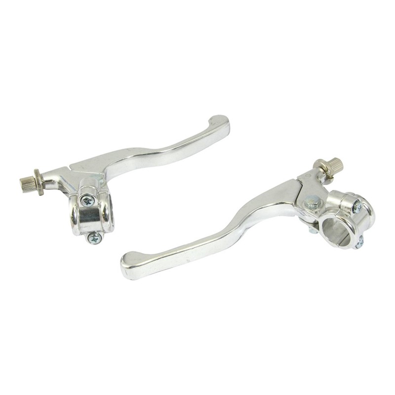 Bike It Lever Assembly Universal Short Chrome (Without Mirror Boss)