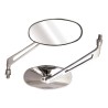 Bike It Shift Universal Oval Chrome Mirrors With 10mm Thread