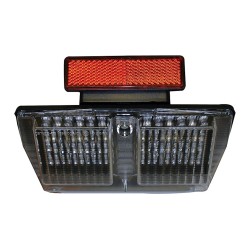 Bike It LED Rear Tail Light With Clear Lens And Integral Indicators - D010