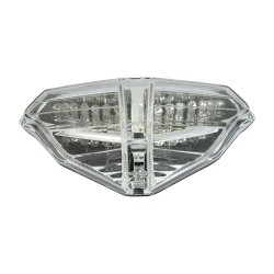 Bike It LED Rear Tail Light With Clear Lens And Integral Indicators - D099