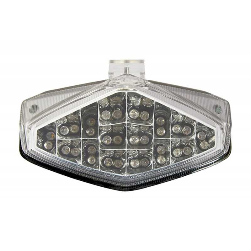 Bike It LED Rear Tail Light With Clear Lens And Integral Indicators - H111