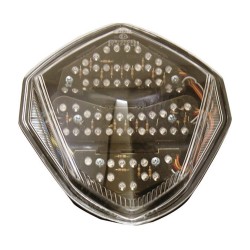 Bike It LED Rear Tail Light With Clear Lens And Integral Indicators - S050