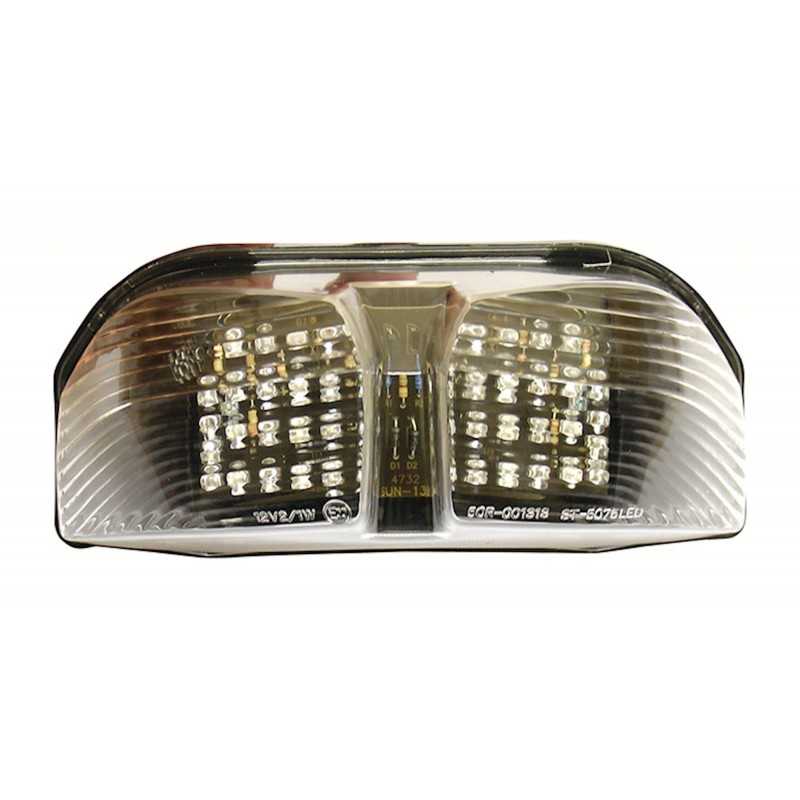 Bike It LED Rear Tail Light With Clear Lens And Integral Indicators - Y036