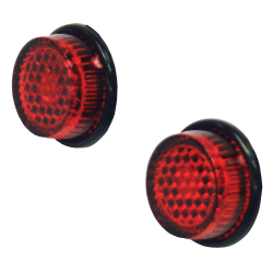 Bike It Pack Of 2 Red Stick On Number Plate Reflectors