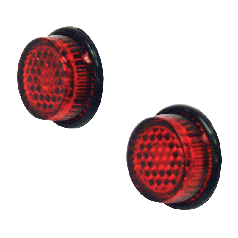 Bike It Pack Of 2 Red Stick On Number Plate Reflectors