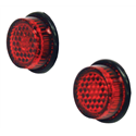 Bike It Pack Of 50 Red Stick On Number Plate Reflectors