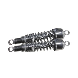 Bike It 335mm Eye To Eye Chrome Twin Shock Absorbers