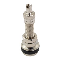 Bike It 8mm Chrome Plated T/L Metal Tyre Valve