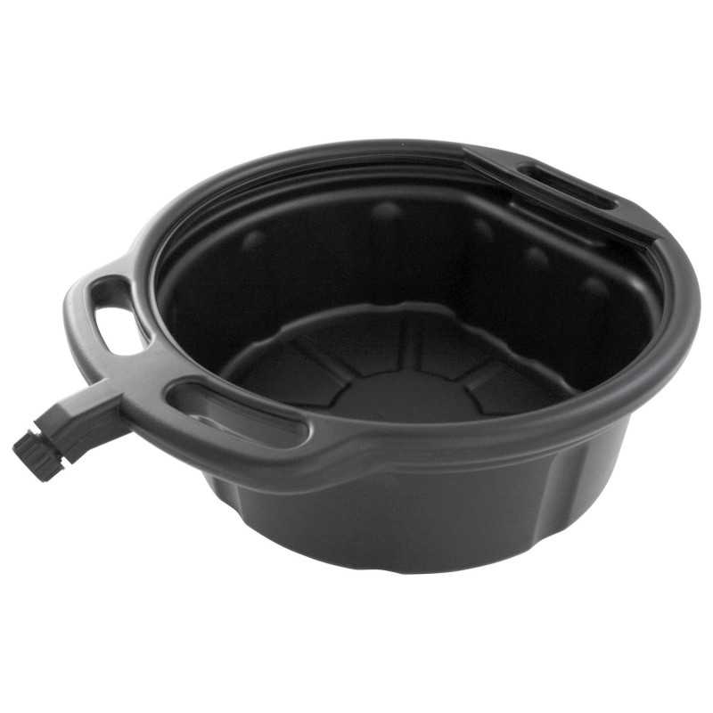 16 Litre Oil Drain Pan With Pourer And Grip Handles
