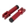 BikeTek Ally Footpegs With Slider (Pair) Honda Front Red HD11F