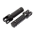 BikeTek Ally Footpegs With Slider (Pair) Suzuki Front Black SU12F