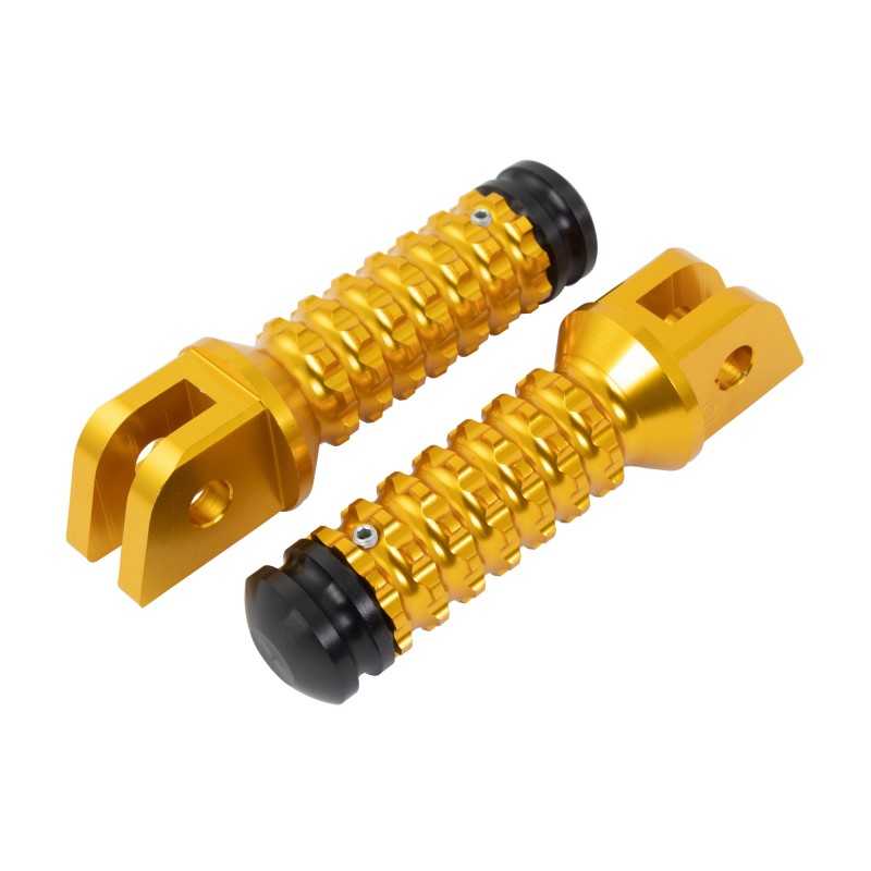 BikeTek Ally Footpegs With Slider (Pair) Yamaha Front Gold YA11F